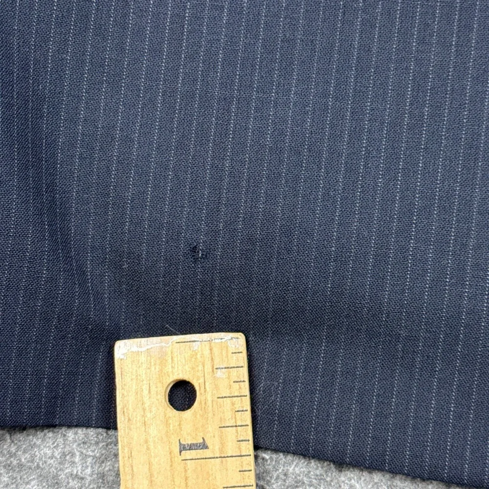 Brooks Brothers Blazer Mens 43R Navy Pinstripe Full Canvas Fitzgerald Brookscool